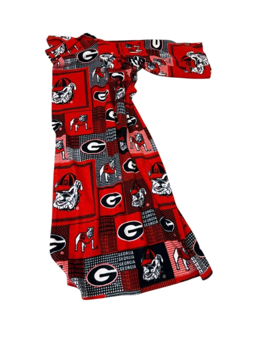 University of Georgia UGA DAWGS Bulldogs Red Team Logo Snuggie Wearable Blanket